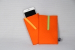 Filz-Smartphonehülle in orange